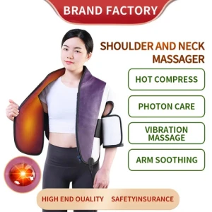 OEM j1-3 photon infrared multiple parts of shoulders neck back arms heating massage belt