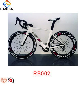 OEM Lightweight 22 Speed Inner Cable Carbon Fiber Road Racing Bike With 60mm 700C Carbon Wheel