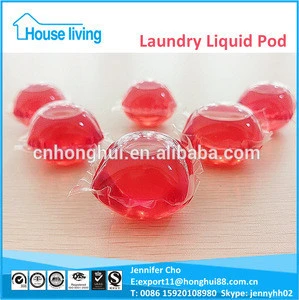 OEM New Innovation Products Household portable clothes Washing Liquid Shape Laundry Detergent Pods