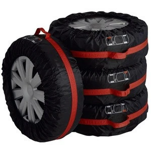 OEM Nylon protection foldable spare waterproof tire covers tyre wheel cover weather resistant car storage spare tire bags cover