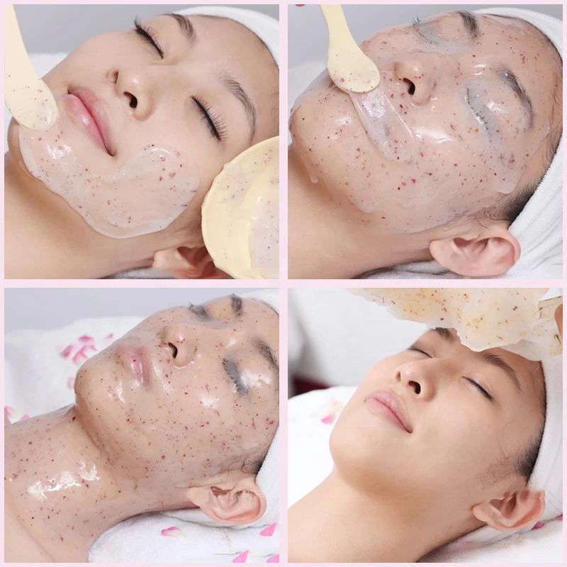 OEM/ODM Professional DIY Spa Brightening Skin Anti Aging Rose Petals Hydroplastic Jelly Face Powder Mask 1kg