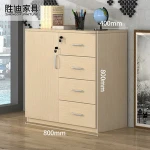 Office furniture file cabinet / wooden short cabinet printing cabinet information cabinet long barrel / locker drawer with lock