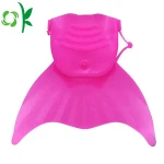 OKSILICONE Customized Swimming Diving Silicone Water Shoes Boots Fins Underwater Shoes With Durable Non-slip Soft Swimming Fins