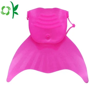 OKSILICONE Customized Swimming Diving Silicone Water Shoes Boots Fins Underwater Shoes With Durable Non-slip Soft Swimming Fins