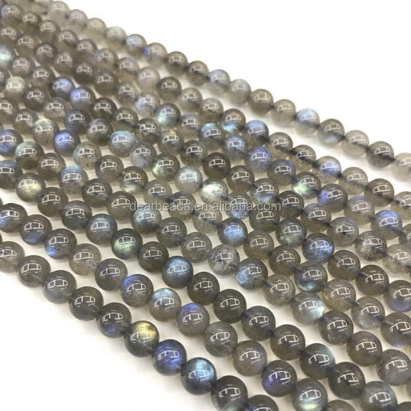 On Stock Natural Gemstone Beads Labradorite Beads for Jewelry Making 4mm 6mm 8mm 6-6.5mm 10mm 12mm