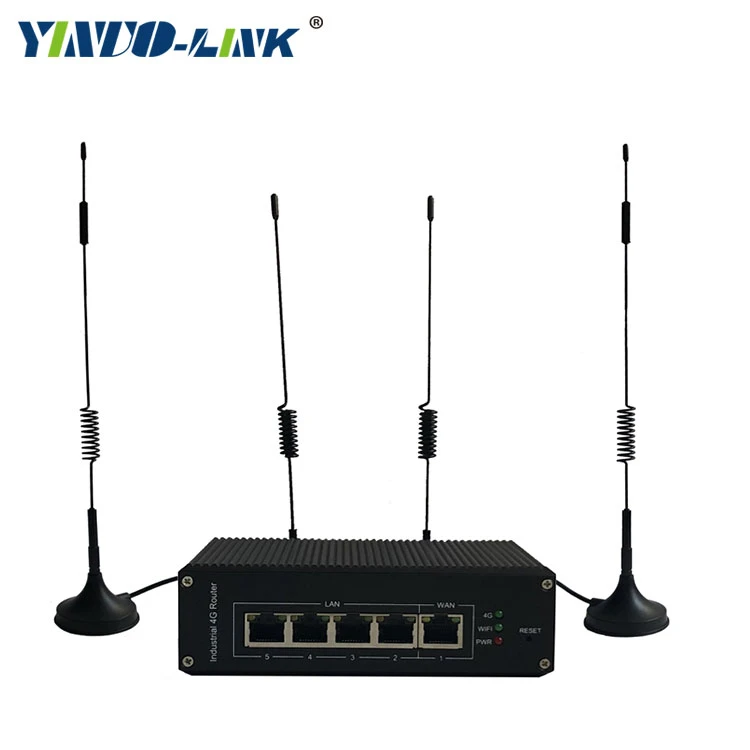 Openwrt MiMO antennas compatible Industrial smart gateway 4g cellular bonding router
