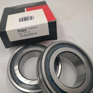 Original McGill spherical roller bearings SB22210W33SS Self aligning ball bearings SB22210W33SS