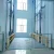 Outdoor And Indoor Stationary Lead Rail Freight Elevator / Hydraulic Warehouse Cargo Lift Price