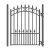 Import Outdoor Driveway Ornamental Wrought Iron Main Fence Gate Design from China