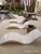 Import Outdoor fiberglass sun lounger pool chair in water lounge bed deck bench chair  for garden from China