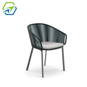 Outdoor Garden Furniture modern cafe restaurant use rope dining chair