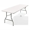 Outdoor Portable Picnic Table Adjustable Height Plastic Utility Folding Table for Camping