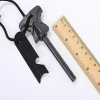 outdoor survival fire flint starter with ruler for camping hiking tool magnesium