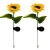 Import Outdoor Waterproof One or Three  Head Sunflower Decoration Lawn Flower Lamp Garden Led Solar Lights from China