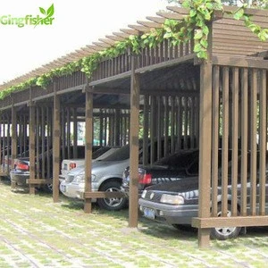Outdoor Wood Plastic Composite WPC Outdoor Carport Garages