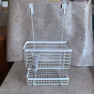over the cabinet 2-tier kitchen storage basket organizer for aluminum foil, sandwich, cleaning, garbage bags, bath suppliers