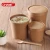 Import Paper microwavable food hot soup bowls, kraft paper soup cup for soup packaging from China