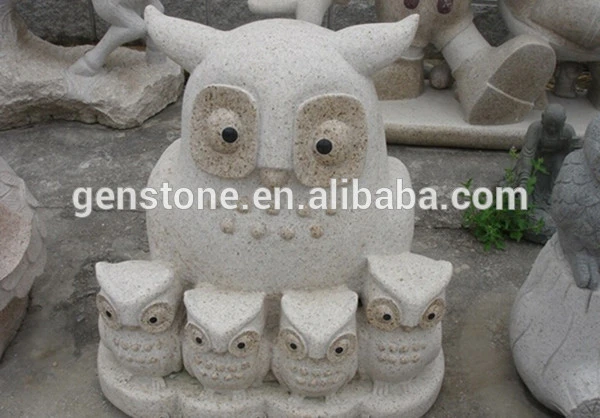 Park Decoration Owl Stone Carving &amp; Sculpture