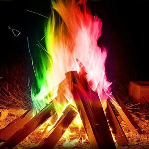 Party Camping Mystical Color Fires Magic Tricks Coloured Flames Bonfire Xmas Fire Works Fireplace magical fire powder