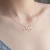 personalized gold plated stainless steel custom initial name pendant necklace for women