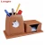 Import Personalized PU leather pen holder with table alarm clocks LG2001 from China