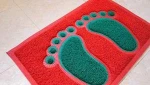 Pet Supplies for Dogs Paw Shaped Cat Litter Mat PVC coil Pet Mat