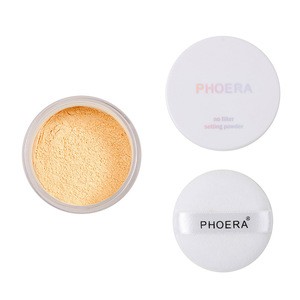Phoera Face Makeup Loose Power Soft Natural Waterproof Foundation Powder With Box