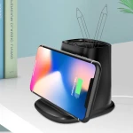 Phone Holder Desk Pencil holder USB charger Office Organizer Pen Holder Wireless charger