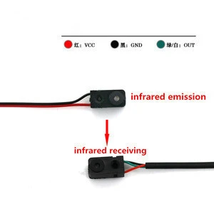 Photoelectric Sensor Infrared Switch 0.1-2m Distance Infrared Emission Receive Range Detection Module