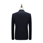 Plus Size Jacket+Pant+Vest Men Suit Brand New Deep Blue Dress Suits For Men Business Formal Wear Wedding Suit Men Clothes 2018