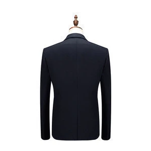 Plus Size Jacket+Pant+Vest Men Suit Brand New Deep Blue Dress Suits For Men Business Formal Wear Wedding Suit Men Clothes 2018