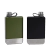 pocket whiskey liquor stainless steel alcohol flask hip flask with funnel gift sets wholesale 9oz hiking