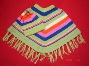 PONCHO AND CAP FOR CHILDRENS
