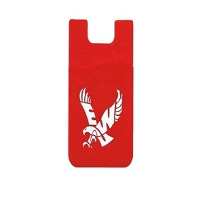 popular custom logo printed mobile phone back 3M sticker silicone card holder