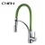 Import Popular Design Rubber Flexible Hose Brass Single Handle Pull-down Kitchen Faucet from China