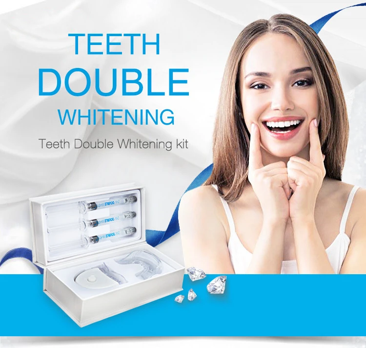 popular private logo professional clinic use 35% Carbamide peroxide teeth whitening gel kit customized