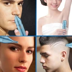Portable 4-in -1 rechargeable ear trimmer set wireless men's face eyebrows nose women hair removal device