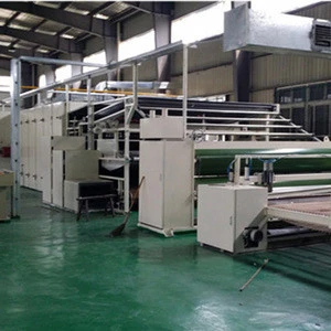 pp spunbonded fabric nonwoven geotextile felt thermo bond interlining oven carpet making machine
