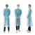 Import pp+pe disposable isolation gown pe coated pp non- woven isolation gown from China