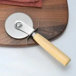 Premium Professional Pizza Cutter Wheel With Sharp Angled Stainless Steel Blade Ergonomic Anti-Slip Handle Classic Pizza Wheel