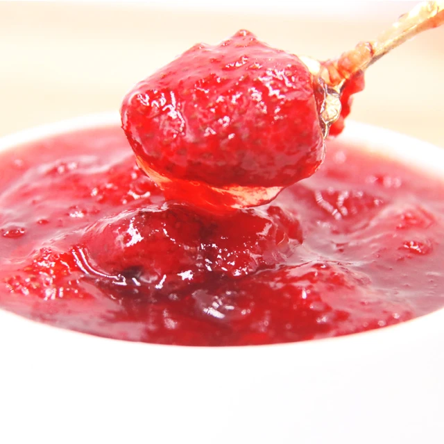 Premium Strawberry Jam Natural Jam Fruit Sauce 2.5KG  Fruity Flavor Raw Material for Milk Tea Milkshake Dessert Beverage
