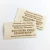 printed soft 100% organic cotton labels clothing main label custom cotton label for garments and hats