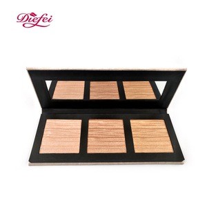 Private Label 3 Color Eye shadow Palette Matte Metallic Shimmer Makeup Eye Shadow Bright Shades Make Your Own Brand