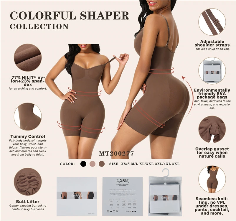 Private Label Mesh High Waist Shapewear Tummy Control Butt Lift Full Body Shapers Women with Bra