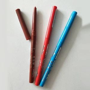 Private Label Plastic Automatic Lip Pen Customize Color Waterproof  Lip Liner