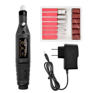 Professional Electric Nail Drill USB Rechargeable Portable Manicure Tool Mini Nail Polisher