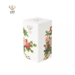 Recycled White Kraft Paper Packaging Craft Gift Paper Boxes Cosmetic Box Packaging Custom Logo Design Printed Christmas Gift