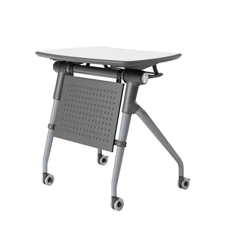 Removeable Office Furniture Conference Room Training Desk Folding Extendable Table With Wheels