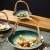 Import Retro creative bamboo fruit set plate Japanese ceramic home hotel restaurant tableware cake snack vegetable salad fruit plate from China