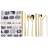Import Reusable metal bubble tea drinking straws set Korean cutlery eco friendly gold plated flatware sets from China